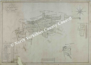 Historic map of Burton in Bishopdale 1800
